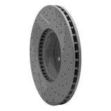 Dynamic Friction 2011-2018 BMW X3 Front Left Drilled & Slotted Geoperformance Rotor by Dynamic Friction Company 830-31151L