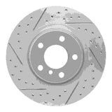 Dynamic Friction 2011-2018 BMW X4 Rear Left Drilled & Slotted Geoperformance Rotor by Dynamic Friction Company 830-31152L