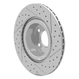 Dynamic Friction 2011-2018 BMW X4 Rear Left Drilled & Slotted Geoperformance Rotor by Dynamic Friction Company 830-31152L