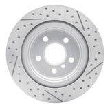Dynamic Friction 2016-2026 BMW X1 (USA/Canada) Rear Left Drilled & Slotted Geoperformance Rotor by Dynamic Friction Company 830-31158L