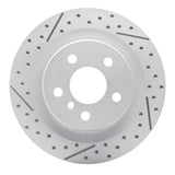 Dynamic Friction 2016-2026 BMW X1 (USA/Canada) Rear Left Drilled & Slotted Geoperformance Rotor by Dynamic Friction Company 830-31158L