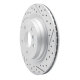 Dynamic Friction 2016-2026 BMW X1 (USA/Canada) Rear Right Drilled & Slotted Geoperformance Rotor by Dynamic Friction Company 830-31158R