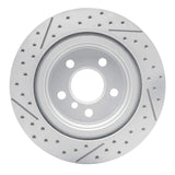 Dynamic Friction 2016-2026 BMW X1 (USA/Canada) Rear Right Drilled & Slotted Geoperformance Rotor by Dynamic Friction Company 830-31158R