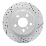 Dynamic Friction 2016-2026 BMW X1 (USA/Canada) Rear Right Drilled & Slotted Geoperformance Rotor by Dynamic Friction Company 830-31158R