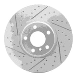 Dynamic Friction 2016-2018 BMW X4 Right Front Drilled & Slotted Geoperformance Rotor by Dynamic Friction Company 830-31159D