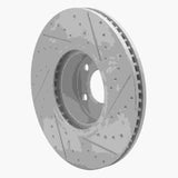 Dynamic Friction 2016-2018 BMW X4 Right Front Drilled & Slotted Geoperformance Rotor by Dynamic Friction Company 830-31159D