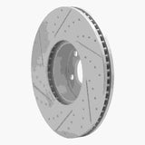 Dynamic Friction 2016-2018 BMW X4 Left Front Drilled & Slotted Geoperformance Rotor by Dynamic Friction Company 830-31160D