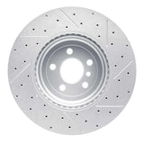 Dynamic Friction 2017-2026 BMW X5 Front Left Drilled & Slotted Geoperformance Rotor by Dynamic Friction Company 830-31168L