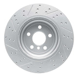 Dynamic Friction 2017-2026 BMW X4 Left Rear Drilled & Slotted Geoperformance Rotor by Dynamic Friction Company 830-31170D