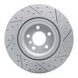 Dynamic Friction 2019-2024 BMW X2 Rear Left Drilled & Slotted Geoperformance Rotor by Dynamic Friction Company 830-31176L