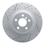 Dynamic Friction 2019-2024 BMW X2 Rear Left Drilled & Slotted Geoperformance Rotor by Dynamic Friction Company 830-31176L