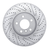 Dynamic Friction 2019-2025 BMW 228i xDrive Gran Coupe Left Front Drilled & Slotted Geoperformance Rotor by Dynamic Friction Company 830-31184D