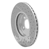 Dynamic Friction 2002-2006 MINI Cooper (Excl Clubman) Front Left Drilled & Slotted Geoperformance Rotor by Dynamic Friction Company 830-32002L