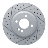 Dynamic Friction 2002-2008 MINI Cooper (Excl Clubman) Front Left Drilled & Slotted Geoperformance Rotor by Dynamic Friction Company 830-32004L