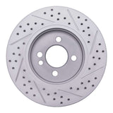 Dynamic Friction 2007-2015 MINI Cooper (Excl Clubman) Front Left Drilled & Slotted Geoperformance Rotor by Dynamic Friction Company 830-32005L