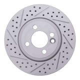 Dynamic Friction 2007-2015 MINI Cooper (Excl Clubman) Front Left Drilled & Slotted Geoperformance Rotor by Dynamic Friction Company 830-32005L