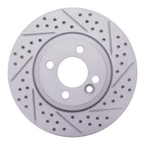 Dynamic Friction 2007-2015 MINI Cooper (Excl Clubman) Front Right Drilled & Slotted Geoperformance Rotor by Dynamic Friction Company 830-32005R