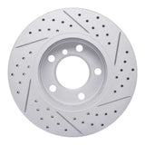 Dynamic Friction 2011-2016 MINI Cooper Paceman Front Left Drilled & Slotted Geoperformance Rotor by Dynamic Friction Company 830-32009L