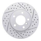Dynamic Friction 2011-2016 MINI Cooper Paceman Front Right Drilled & Slotted Geoperformance Rotor by Dynamic Friction Company 830-32009R