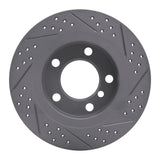 Dynamic Friction 2011-2016 MINI Cooper Countryman Rear Left Drilled & Slotted Geoperformance Rotor by Dynamic Friction Company 830-32010L