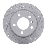 Dynamic Friction 2011-2016 MINI Cooper Countryman Rear Right Drilled & Slotted Geoperformance Rotor by Dynamic Friction Company 830-32010R