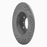 Dynamic Friction 2011-2016 MINI Cooper Countryman Rear Right Drilled & Slotted Geoperformance Rotor by Dynamic Friction Company 830-32010R