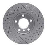 Dynamic Friction 2011-2016 MINI Cooper Countryman Front Left Drilled & Slotted Geoperformance Rotor by Dynamic Friction Company 830-32011L