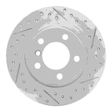 Dynamic Friction 2013-2016 MINI Cooper Paceman Rear Right Drilled & Slotted Geoperformance Rotor by Dynamic Friction Company 830-32012R