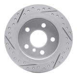 Dynamic Friction 2014-2024 MINI Cooper (Excl Clubman) Rear Right Drilled & Slotted Geoperformance Rotor by Dynamic Friction Company 830-32013R