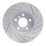 Dynamic Friction 2014-2021 MINI Cooper Clubman Front Left Drilled & Slotted Geoperformance Rotor by Dynamic Friction Company 830-32015L