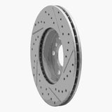 Dynamic Friction 2014-2021 MINI Cooper Clubman Front Left Drilled & Slotted Geoperformance Rotor by Dynamic Friction Company 830-32015L