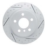 Dynamic Friction 2014-2025 BMW i3 Rear Right Drilled & Slotted Geoperformance Rotor by Dynamic Friction Company 830-32016R