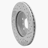 Dynamic Friction 2014-2024 MINI Cooper (Excl Clubman) Front Left Drilled & Slotted Geoperformance Rotor by Dynamic Friction Company 830-32017L