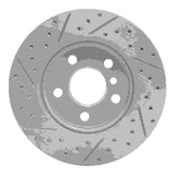 Dynamic Friction 2014-2024 MINI Cooper (Excl Clubman) Front Right Drilled & Slotted Geoperformance Rotor by Dynamic Friction Company 830-32017R
