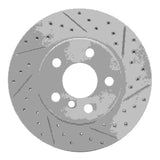 Dynamic Friction 2014-2024 MINI Cooper (Excl Clubman) Front Right Drilled & Slotted Geoperformance Rotor by Dynamic Friction Company 830-32017R