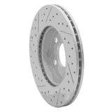 Dynamic Friction 2014-2024 MINI Cooper (Excl Clubman) Front Right Drilled & Slotted Geoperformance Rotor by Dynamic Friction Company 830-32017R