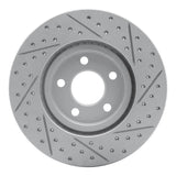 Dynamic Friction 2003-2009 Chrysler Pt Cruiser Front Left Drilled & Slotted Geoperformance Rotor by Dynamic Friction Company 830-39013L