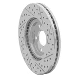 Dynamic Friction 2003-2009 Chrysler Pt Cruiser Front Left Drilled & Slotted Geoperformance Rotor by Dynamic Friction Company 830-39013L