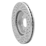 Dynamic Friction 2003-2009 Chrysler Pt Cruiser Front Right Drilled & Slotted Geoperformance Rotor by Dynamic Friction Company 830-39013R