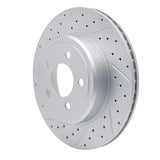 Dynamic Friction 2005-2023 Chrysler 300 Rear Left Drilled & Slotted Geoperformance Rotor by Dynamic Friction Company 830-39018L