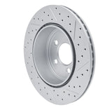 Dynamic Friction 2005-2023 Chrysler 300 Rear Left Drilled & Slotted Geoperformance Rotor by Dynamic Friction Company 830-39018L