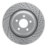 Dynamic Friction 2005-2023 Chrysler 300 Rear Right Drilled & Slotted Geoperformance Rotor by Dynamic Friction Company 830-39020R