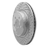 Dynamic Friction 2006-2023 Dodge Charger Rear Left Drilled & Slotted Geoperformance Rotor by Dynamic Friction Company 830-39021L
