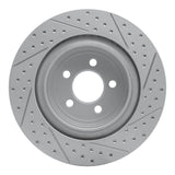 Dynamic Friction 2006-2023 Dodge Charger Rear Left Drilled & Slotted Geoperformance Rotor by Dynamic Friction Company 830-39021L