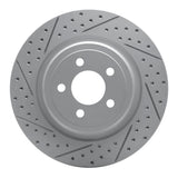 Dynamic Friction 2006-2023 Dodge Charger Rear Left Drilled & Slotted Geoperformance Rotor by Dynamic Friction Company 830-39021L