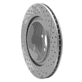 Dynamic Friction 2006-2023 Dodge Charger Rear Left Drilled & Slotted Geoperformance Rotor by Dynamic Friction Company 830-39021L