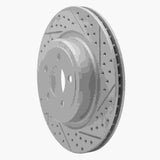 Dynamic Friction 2006-2023 Dodge Charger Rear Right Drilled & Slotted Geoperformance Rotor by Dynamic Friction Company 830-39021R