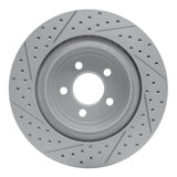 Dynamic Friction 2006-2023 Dodge Charger Rear Right Drilled & Slotted Geoperformance Rotor by Dynamic Friction Company 830-39021R