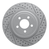 Dynamic Friction 2006-2023 Dodge Charger Rear Right Drilled & Slotted Geoperformance Rotor by Dynamic Friction Company 830-39021R