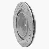 Dynamic Friction 2006-2023 Dodge Charger Rear Right Drilled & Slotted Geoperformance Rotor by Dynamic Friction Company 830-39021R